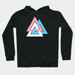 Transgender Pride Interlocking Triangles Hoodie